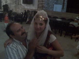 Ο Χρήστος Ζάχος και η Νύφη Ελένη Ζάχου.